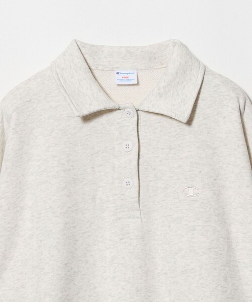 Champion(チャンピオン)の「【別注】<Champion> CVC ヘンリーボタン スウェット プルオーバー(スウェット・レディース・ナチュラル/レッド/ブラック・FREE)」の12枚目の写真