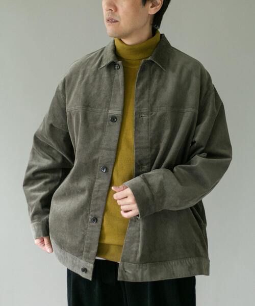 URBAN RESEARCH DOORS（アーバンリサーチドアーズ）の「コーデュロイ トラッカージャケット（その他アウター・メンズ・モカ/ブラック/オレンジ/チャコールグレー・X-LARGE/MEDIUM/LARGE）」の3枚目の写真