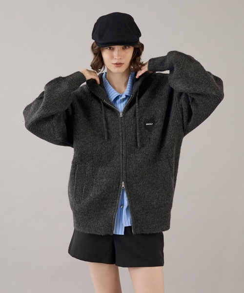 MELTING HEART RIB KNIT HOODIE / メルティングハートリブニット