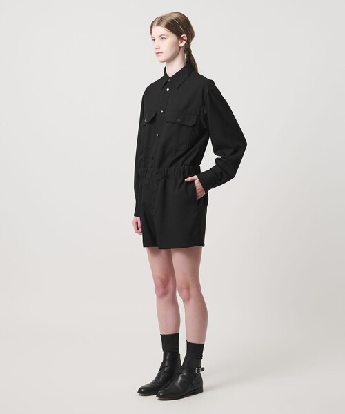 LOEFF(ロエフ)の「<LOEFF>ショート オールインワン(つなぎ/オールインワン・レディース・ブラック/ダークグレー・1/0)」の19枚目の写真