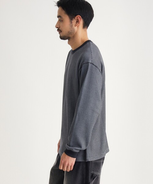 BACK NUMBER(バックナンバー)の「ワッフルクルーロンT(Tシャツ/カットソー・メンズ・ネイビー/カーキ/ブラック・05/04/06)」の10枚目の写真