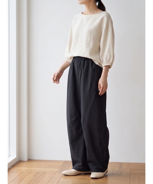 Day and Grade(デイアンドグレイド)の「撥水シワ加工ストレッチカーブパンツ / 軽量(その他パンツ・レディース・ライトカーキ/ブラック・FREE)」の5枚目の写真