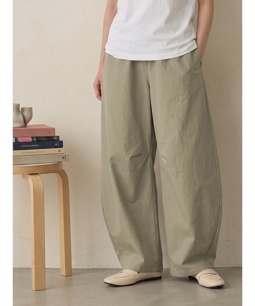 Day and Grade(デイアンドグレイド)の「撥水シワ加工ストレッチカーブパンツ / 軽量(その他パンツ・レディース・ライトカーキ/ブラック・FREE)」の8枚目の写真