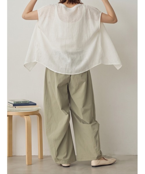 Day and Grade(デイアンドグレイド)の「撥水シワ加工ストレッチカーブパンツ / 軽量(その他パンツ・レディース・ライトカーキ/ブラック・FREE)」の12枚目の写真