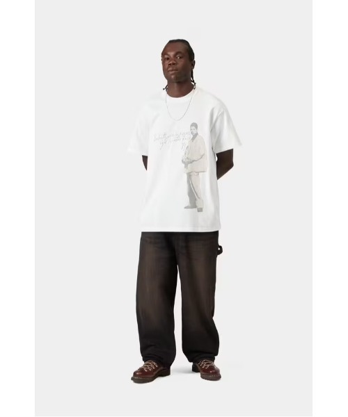Carhartt WIP(カーハートダブリューアイピー)の「S/S Archive 95 T-Shirt(Tシャツ/カットソー・メンズ・ブラック/ホワイト・MEDIUM/SMALL/LARGE)」の5枚目の写真