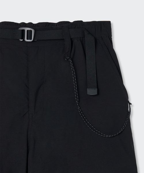 MUSINSA STANDARD WOMAN（ムシンサスタンダードウーマン）の「[シティレジャー] ウィメンズ ナイロン ベルト付き パラシュートパンツ [ブラック]（スウェットパンツ・レディース・その他・30/25/26/27/28/29/24）」の6枚目の写真
