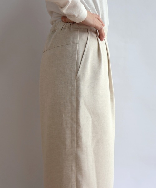 etre relie(エトレリー)の「リネンオックスワイドパンツ(その他パンツ・レディース・ベージュ/ブラック・SMALL/MEDIUM)」の5枚目の写真