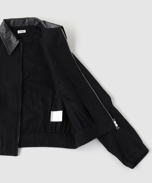 JIEDA(ジエダ)の「JIEDA / ジエダ LEATHER COLLAR SHORT JACKET(その他アウター・メンズ・ブラック・1/2)」の5枚目の写真