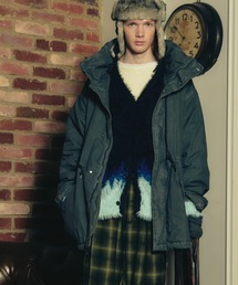 【ADAMPATEK/アダムパテック】 dyed still astex mods mid coat 製品染めモッズコート