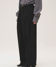 [TODAYFUL/トゥデイフル] ボンディング ワイドタックパンツ