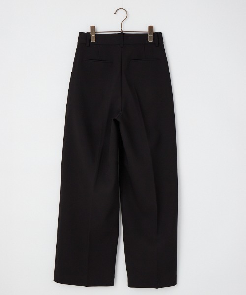TODAYFUL（トゥデイフル）の「[TODAYFUL/トゥデイフル] ボンディング ワイドタックパンツ（スラックス・レディース・チャコールグレー/ブラック・36/38）」の15枚目の写真