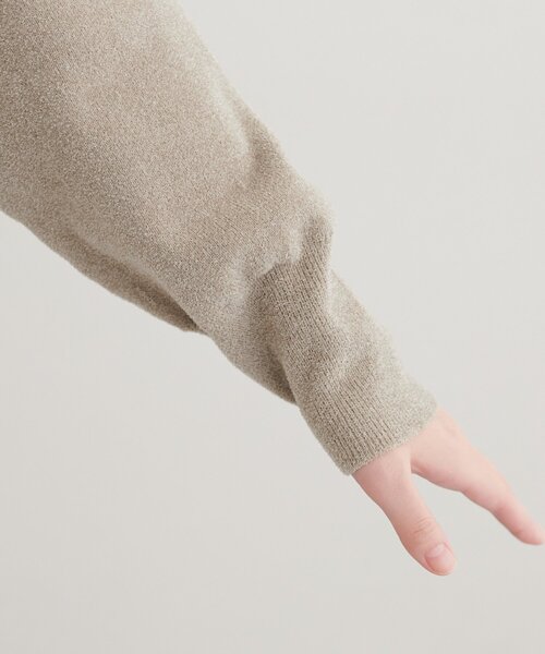 natural couture(ナチュラルクチュール)の「もちもちモールヤーンハトメバーカーディガン(カーディガン/ボレロ・レディース・ピンクベージュ/ボルドー/ブラウン/グレイッシュベージュ/アイボリー・FREE)」の20枚目の写真