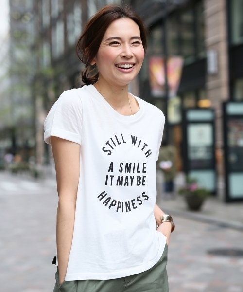 GLOBAL WORK(グローバルワーク)の「【吸水速乾】ロゴプリントTシャツ半袖/712441(Tシャツ/カットソー・レディース・ホワイト/ホワイト系その他/ブラック/グレー/ネイビー/その他2/その他3/カーキ/ホワイト系その他2/ライトグレー/ダークブルー/その他1/ダークグレー/その他4・LARGE/SMALL/MEDIUM)」の12枚目の写真