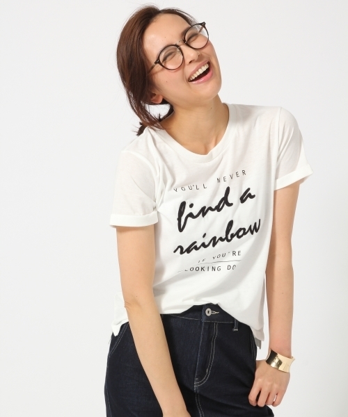 GLOBAL WORK(グローバルワーク)の「【吸水速乾】ロゴプリントTシャツ半袖/712441(Tシャツ/カットソー・レディース・ホワイト/ホワイト系その他/ブラック/グレー/ネイビー/その他2/その他3/カーキ/ホワイト系その他2/ライトグレー/ダークブルー/その他1/ダークグレー/その他4・LARGE/SMALL/MEDIUM)」の3枚目の写真