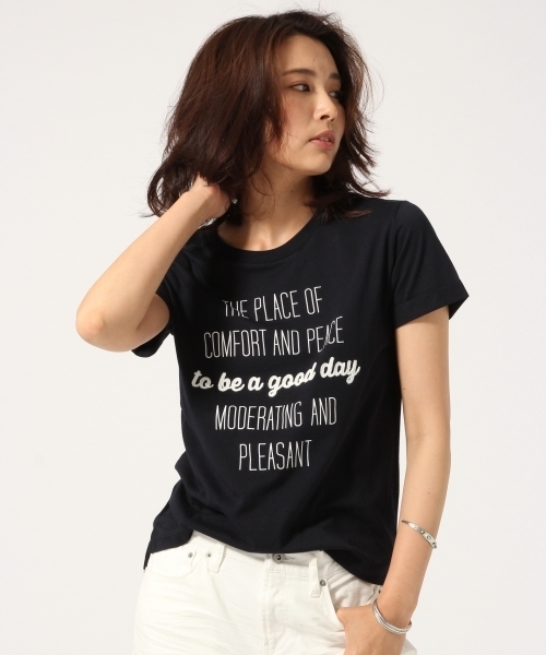 GLOBAL WORK(グローバルワーク)の「【吸水速乾】ロゴプリントTシャツ半袖/712441(Tシャツ/カットソー・レディース・ホワイト/ホワイト系その他/ブラック/グレー/ネイビー/その他2/その他3/カーキ/ホワイト系その他2/ライトグレー/ダークブルー/その他1/ダークグレー/その他4・LARGE/SMALL/MEDIUM)」の10枚目の写真