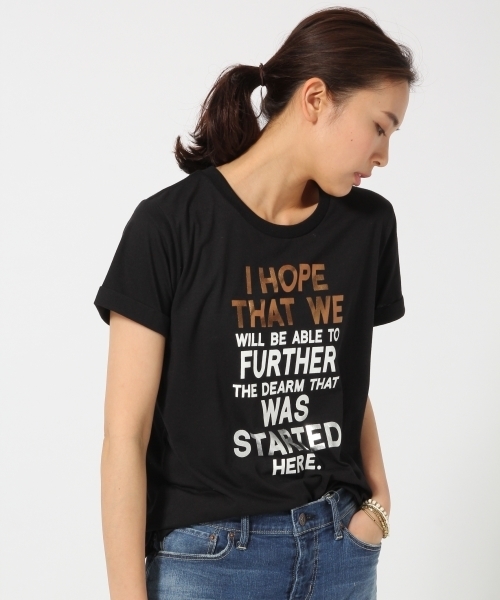 GLOBAL WORK(グローバルワーク)の「【吸水速乾】ロゴプリントTシャツ半袖/712441(Tシャツ/カットソー・レディース・ホワイト/ホワイト系その他/ブラック/グレー/ネイビー/その他2/その他3/カーキ/ホワイト系その他2/ライトグレー/ダークブルー/その他1/ダークグレー/その他4・LARGE/SMALL/MEDIUM)」の5枚目の写真