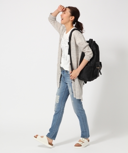 GLOBAL WORK(グローバルワーク)の「【吸水速乾】ロゴプリントTシャツ半袖/712441(Tシャツ/カットソー・レディース・ホワイト/ホワイト系その他/ブラック/グレー/ネイビー/その他2/その他3/カーキ/ホワイト系その他2/ライトグレー/ダークブルー/その他1/ダークグレー/その他4・LARGE/SMALL/MEDIUM)」の15枚目の写真