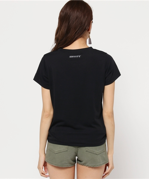 SLY（スライ）の「VINTAGE PEANUTS T/SH&TOTE SET（Tシャツ/カットソー・レディース・ライトブルー/ブラック/オフホワイト/イエロー・2/1）」の7枚目の写真