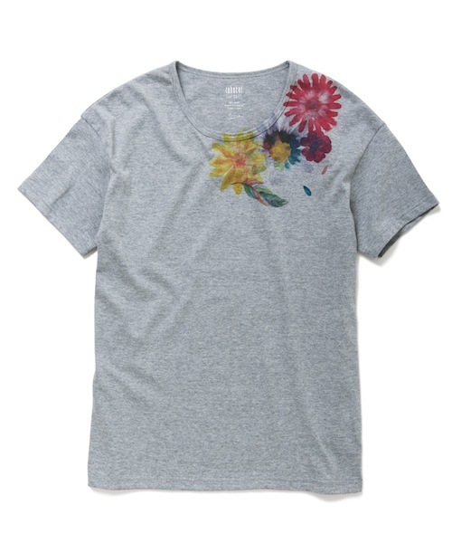 rehacer(レアセル)の「rehacer : Flower ray on Japan made body / フラワーレイ ジャパンメイドボディー(Tシャツ/カットソー・メンズ・ホワイト/グレー・MEDIUM/SMALL/LARGE/X-LARGE)」の5枚目の写真