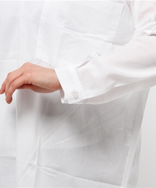 titivate（ティティベイト）の「Vﾈｯｸﾀﾞﾌﾞﾙﾎﾟｹｯﾄﾌﾞﾗｳｽ（シャツ/ブラウス・レディース・ベージュ/ホワイト/ブラック・M）」の10枚目の写真