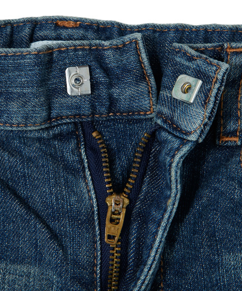 X-girl Stages（エックスガールステージス）の「WASHED STRETCH JEAN (4Ｔ～7Ｔ)（デニムパンツ・キッズ・インディゴブルー・4T/5T/6T/7T）」の3枚目の写真