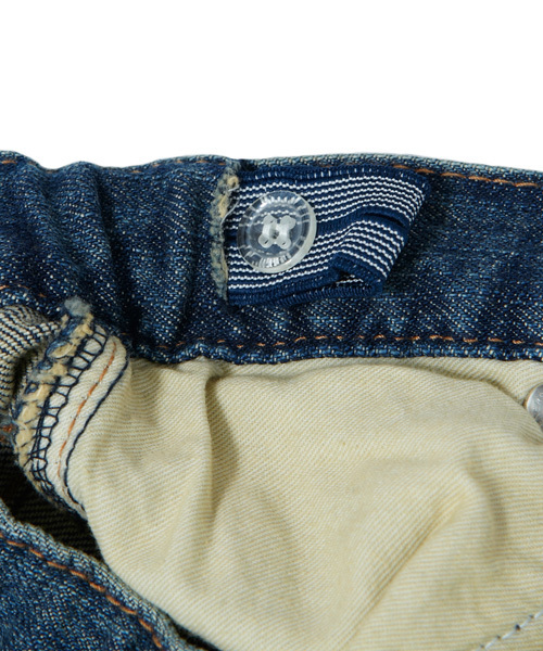 X-girl Stages（エックスガールステージス）の「WASHED STRETCH JEAN (4Ｔ～7Ｔ)（デニムパンツ・キッズ・インディゴブルー・4T/5T/6T/7T）」の4枚目の写真