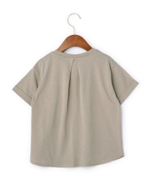 green label relaxing（グリーンレーベルリラクシング）の「ビッグポケット Tシャツ◆（Tシャツ/カットソー・キッズ・ホワイト/グレー・135/105/125/115）」の8枚目の写真