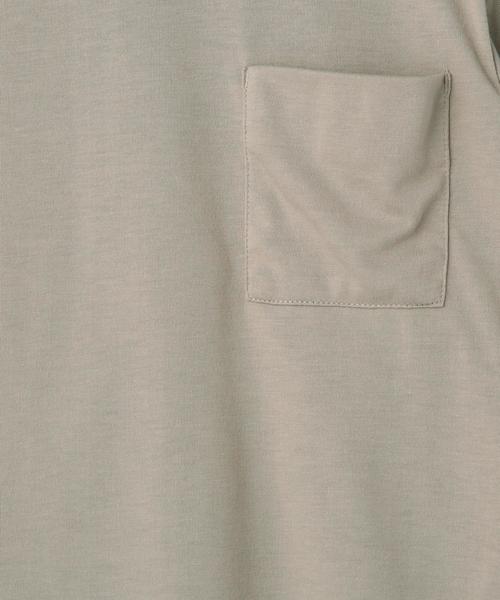green label relaxing（グリーンレーベルリラクシング）の「ビッグポケット Tシャツ◆（Tシャツ/カットソー・キッズ・ホワイト/グレー・135/105/125/115）」の3枚目の写真