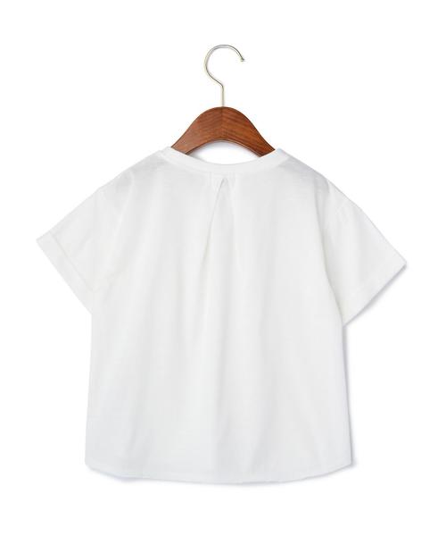 green label relaxing（グリーンレーベルリラクシング）の「ビッグポケット Tシャツ◆（Tシャツ/カットソー・キッズ・ホワイト/グレー・135/105/125/115）」の6枚目の写真