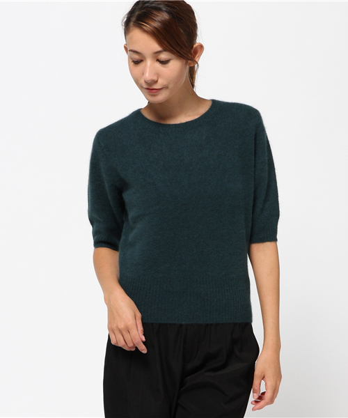 Banner Barrett（バナーバレット）の「ラクーン半袖ニットトップス（ニット/セーター・レディース・グレー/グリーン/レッド/ネイビー・38）」の14枚目の写真