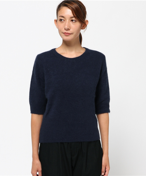 Banner Barrett（バナーバレット）の「ラクーン半袖ニットトップス（ニット/セーター・レディース・グレー/グリーン/レッド/ネイビー・38）」の5枚目の写真