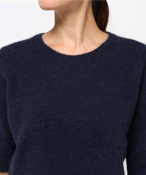 Banner Barrett（バナーバレット）の「ラクーン半袖ニットトップス（ニット/セーター・レディース・グレー/グリーン/レッド/ネイビー・38）」の8枚目の写真