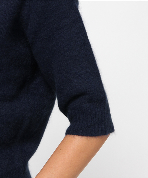 Banner Barrett（バナーバレット）の「ラクーン半袖ニットトップス（ニット/セーター・レディース・グレー/グリーン/レッド/ネイビー・38）」の9枚目の写真