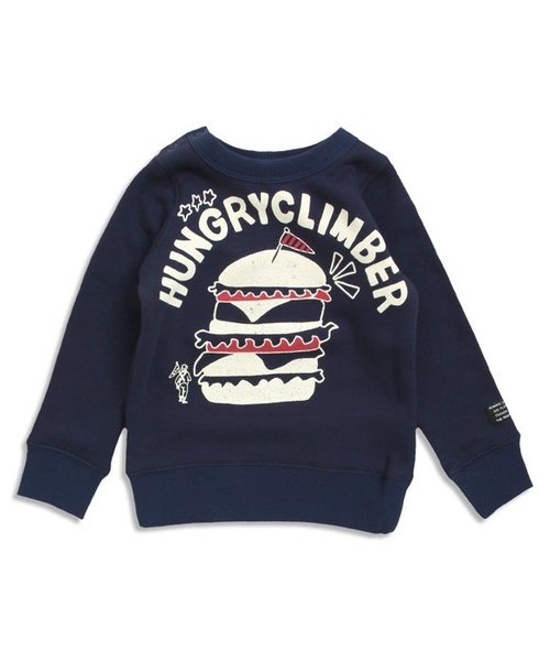 BREEZE（ブリーズ）の「ネット限定 あったか裏シャギーアメリカン2柄トレーナー（スウェット・キッズ・ライム/キナリ/ネイビー/オレンジ・100/120/110/130/95/140/90/80）」の4枚目の写真