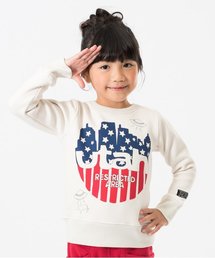 BREEZE | ネット限定 あったか裏シャギーアメリカン2柄トレーナー(スウェット)