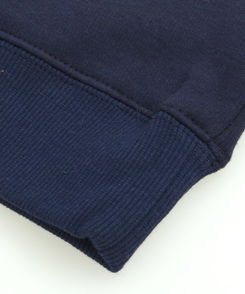 BREEZE（ブリーズ）の「ネット限定 あったか裏シャギーアメリカン2柄トレーナー（スウェット・キッズ・ライム/キナリ/ネイビー/オレンジ・100/120/110/130/95/140/90/80）」の19枚目の写真