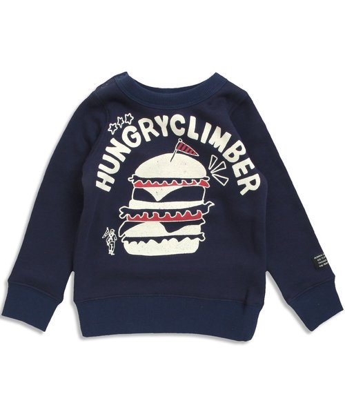 BREEZE（ブリーズ）の「ネット限定 あったか裏シャギーアメリカン2柄トレーナー（スウェット・キッズ・ライム/キナリ/ネイビー/オレンジ・100/120/110/130/95/140/90/80）」の12枚目の写真