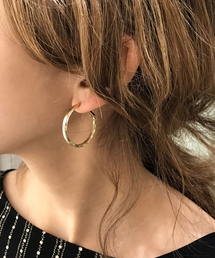 【Bab】ベーシック　メタル　フープピアス