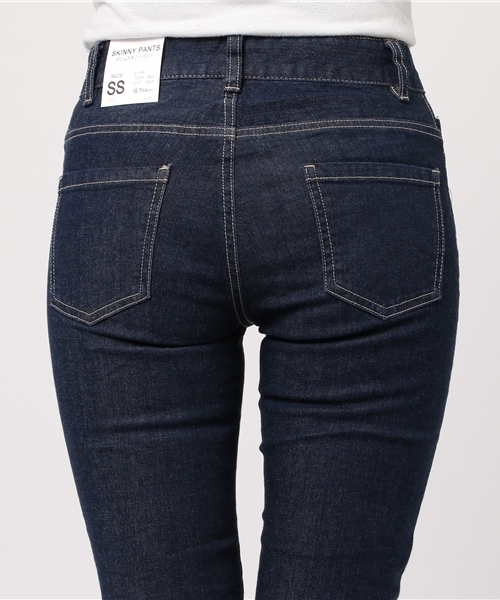 Honeys（ハニーズ）の「デニムスキニーパンツ６４丈（デニムパンツ・レディース・ワンウォッシュ/ライトブルー・M/S/L/SS/LL）」の7枚目の写真