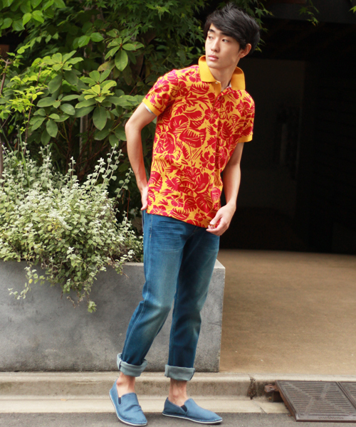 TOMMY HILFIGER（トミーヒルフィガー）の「コットンピケスリムフィットポロ（ポロシャツ・メンズ・オレンジ・SMALL/LARGE/X-LARGE/MEDIUM）」の9枚目の写真