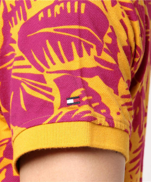 TOMMY HILFIGER（トミーヒルフィガー）の「コットンピケスリムフィットポロ（ポロシャツ・メンズ・オレンジ・SMALL/LARGE/X-LARGE/MEDIUM）」の5枚目の写真