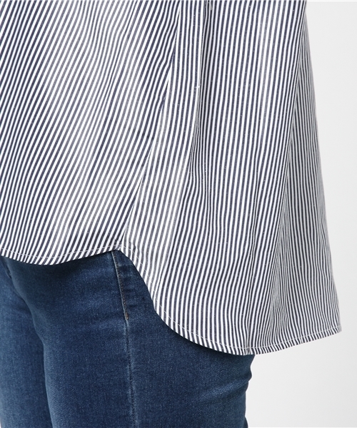 POU DOU DOU（プードゥドゥ）の「オフショルダーフロント刺繍ブラウス（シャツ/ブラウス・レディース・ネイビー/オフホワイト/ブルー・3）」の10枚目の写真