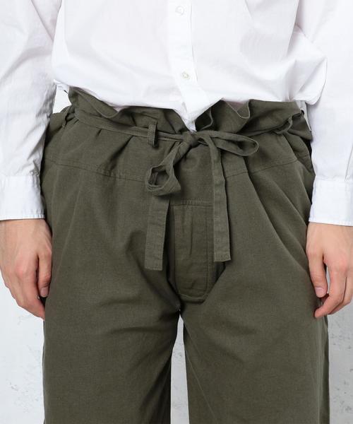 green label relaxing（グリーンレーベルリラクシング）の「SC LI/CO SABAI サバイ パンツ（その他パンツ・メンズ・オリーブ/ネイビー・MEDIUM）」の9枚目の写真