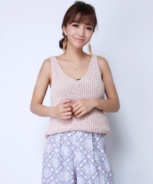 EIMY ISTOIRE | summer knit tank(ニット/セーター)