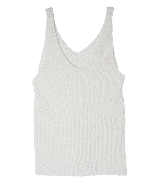 EIMY ISTOIRE（エイミーイストワール）の「summer knit tank（ニット/セーター・レディース・ブラック/オフホワイト/ピンク・FREE）」の9枚目の写真