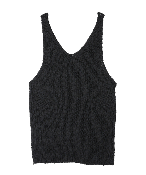 EIMY ISTOIRE（エイミーイストワール）の「summer knit tank（ニット/セーター・レディース・ブラック/オフホワイト/ピンク・FREE）」の4枚目の写真