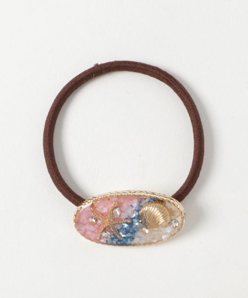 Kahiko(カヒコ)の「【Kahiko】オーバルアクアリウムヘアゴム(ヘアゴム・レディース・マルチ/ホワイト/ブルー・FREE)」の3枚目の写真