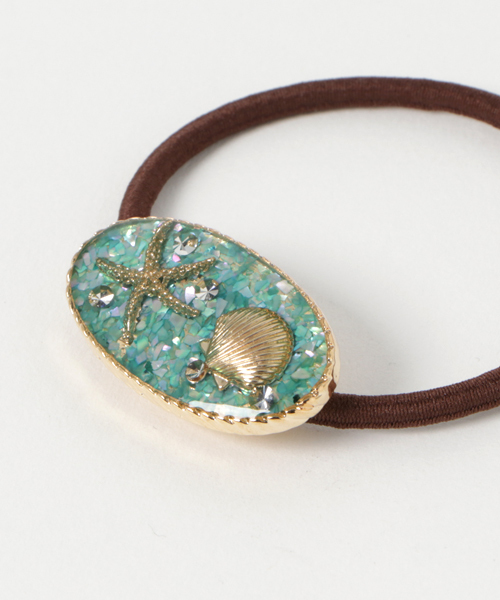 Kahiko(カヒコ)の「【Kahiko】オーバルアクアリウムヘアゴム(ヘアゴム・レディース・マルチ/ホワイト/ブルー・FREE)」の5枚目の写真