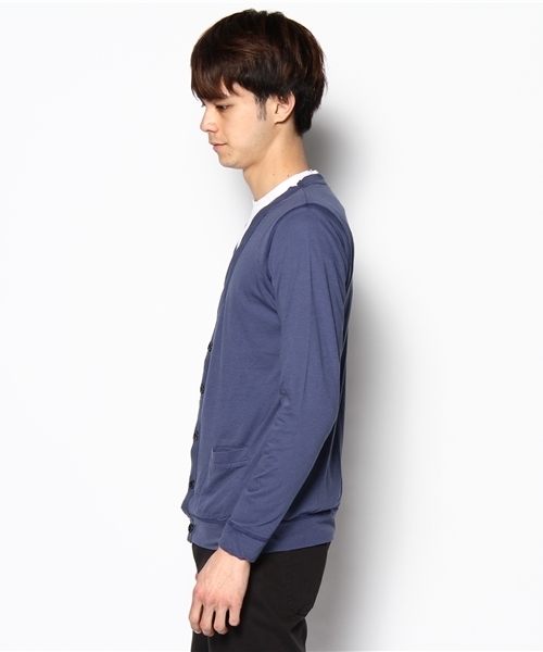 AMERICAN RAG CIE(アメリカンラグシー)の「AMERICANRAGCIE(108-ADC-M121-CT011)(カーディガン/ボレロ・メンズ・ブルー/マスタード・1/2/3)」の3枚目の写真