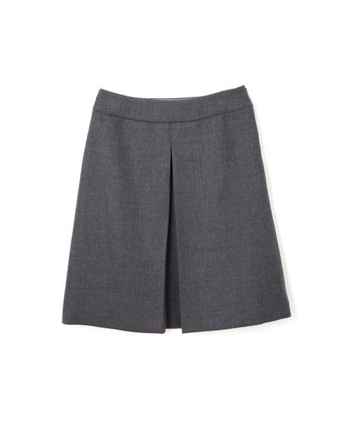 NATURAL BEAUTY BASIC（ナチュラルビューティーベーシック）の「ボタニーサージボックスプリーツスカート＜ハンドウォッシャブル＞（スカート・レディース・グレー/ブラック/イエロー系その他・X-SMALL/LARGE/MEDIUM/SMALL）」の9枚目の写真